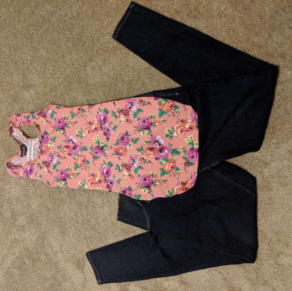 Floral Maternity tank